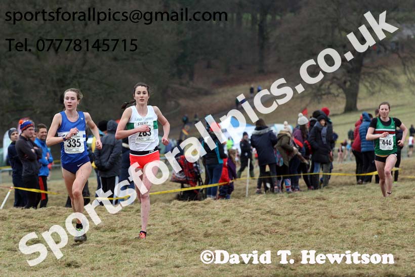 Senior women, 2018 Northern Cross Country Champs., Harewood House, Leeds. Photo: David T. Hewitson/Sports for All Pics